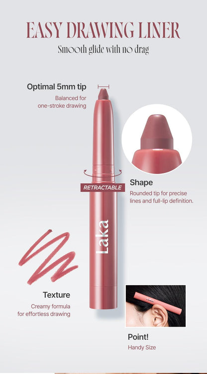 Easy Glide Lip Liner — Creamy, Blendable Color with Smooth Application