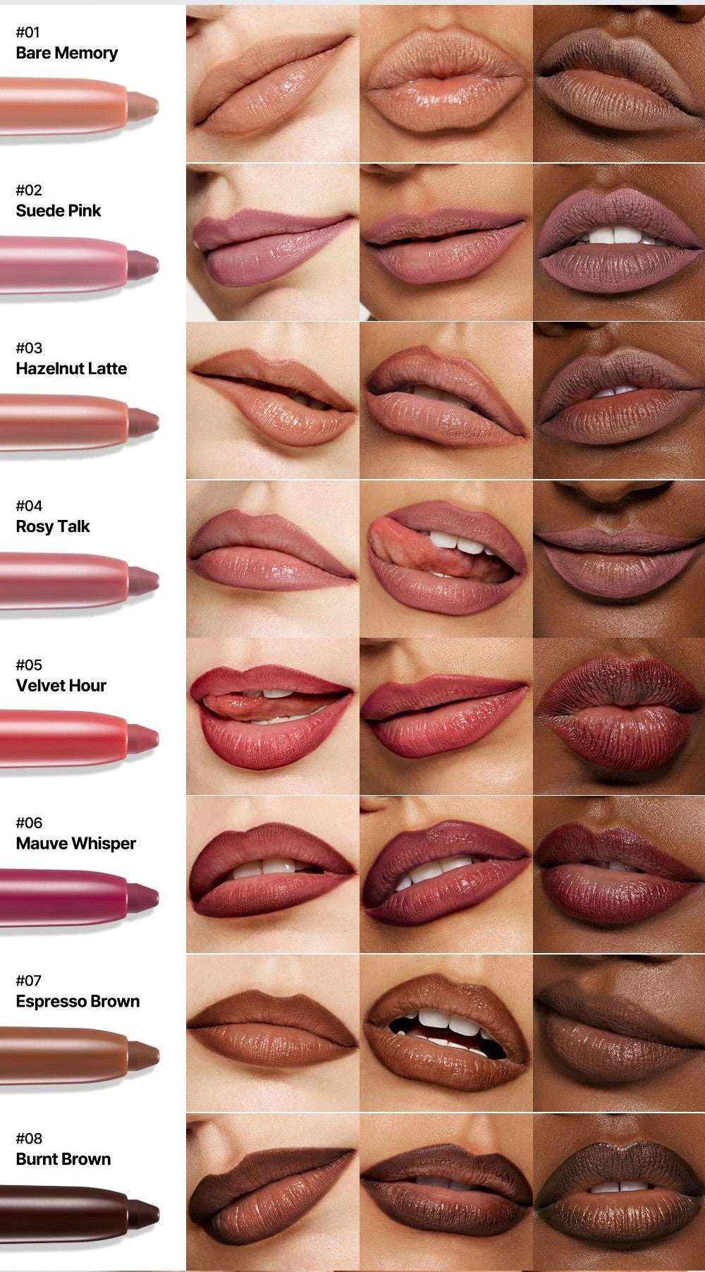 Easy Glide Lip Liner — Creamy, Blendable Color with Smooth Application