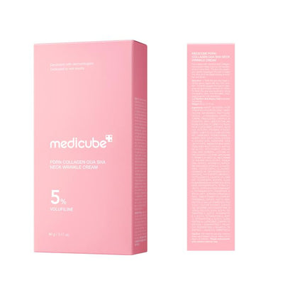 Volufiline 5% + PDRN Firming Neck Cream | Built-in Gua Sha Contour Massager
