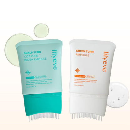 Built-In Guasha Brush Scalp Treatment Duo | Clarify & Grow Set