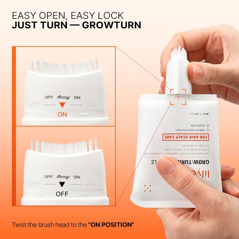 Built-In Guasha Brush Scalp Treatment Duo | Clarify & Grow Set