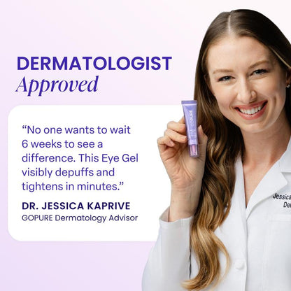 Biotech Collagen Targeting: Engineered with advanced clinical bio-actives to intensely support and rebuild the delicate under-eye supportive matrix.
