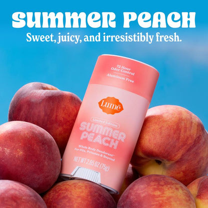 OB/GYN-Developed Whole-Body Deodorant Stick: 72-Hour Aluminum-Free Odor Block (Summer Peach)