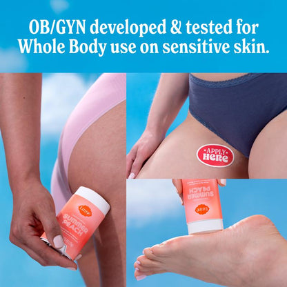 OB/GYN-Developed Whole-Body Deodorant Stick: 72-Hour Aluminum-Free Odor Block (Summer Peach)