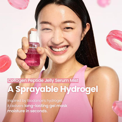 Jelly Serum Mist — Advanced Jelly-to-Mist Skincare Spray for Flawless Instant Glass Skin Glow, 24-Hour Moisture Lock, Pore Minimizing, Deep Hydration, and Accelerated Skin Barrier Recovery