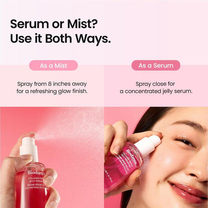 Jelly Serum Mist — Advanced Jelly-to-Mist Skincare Spray for Flawless Instant Glass Skin Glow, 24-Hour Moisture Lock, Pore Minimizing, Deep Hydration, and Accelerated Skin Barrier Recovery