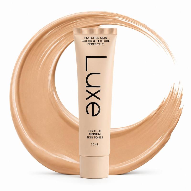 LUXE Color-Changing Foundation for Women | Instantly Blends with Your Skin Tone | Buildable Light-to-Medium or Medium-to-Deep Coverage | 12-Hour Wear | Natural Dewy Finish