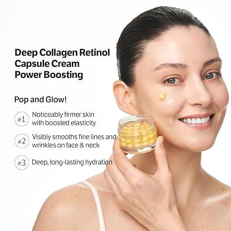 Retinol Capsule Cream | Tiktok Viral Capsule Creams for Uneven Skin Tone, Glow Hydration, Korean Skincare, K-beauty