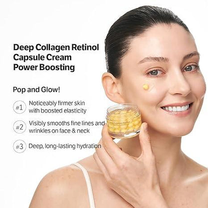 Retinol Capsule Cream | Tiktok Viral Capsule Creams for Uneven Skin Tone, Glow Hydration, Korean Skincare, K-beauty