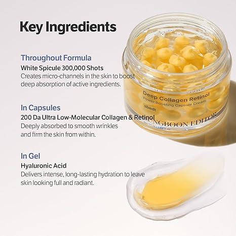 Retinol Capsule Cream | Tiktok Viral Capsule Creams for Uneven Skin Tone, Glow Hydration, Korean Skincare, K-beauty