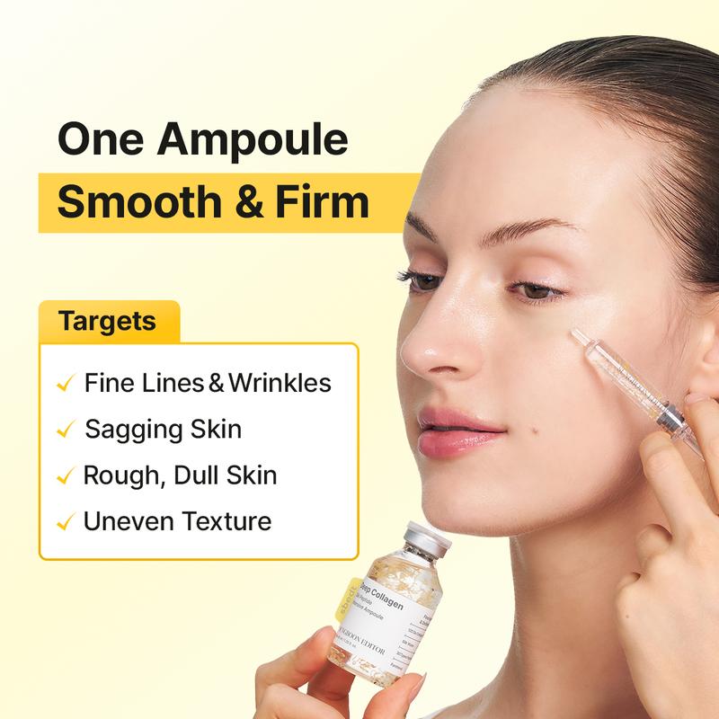 Silk Lifting Peptide Ampoule | Wrinkle Care TRIO | Face-Lift at Home serum with Peptides & Deep Collagen | Plumping, Smooth, Anti aging Korean Skincare