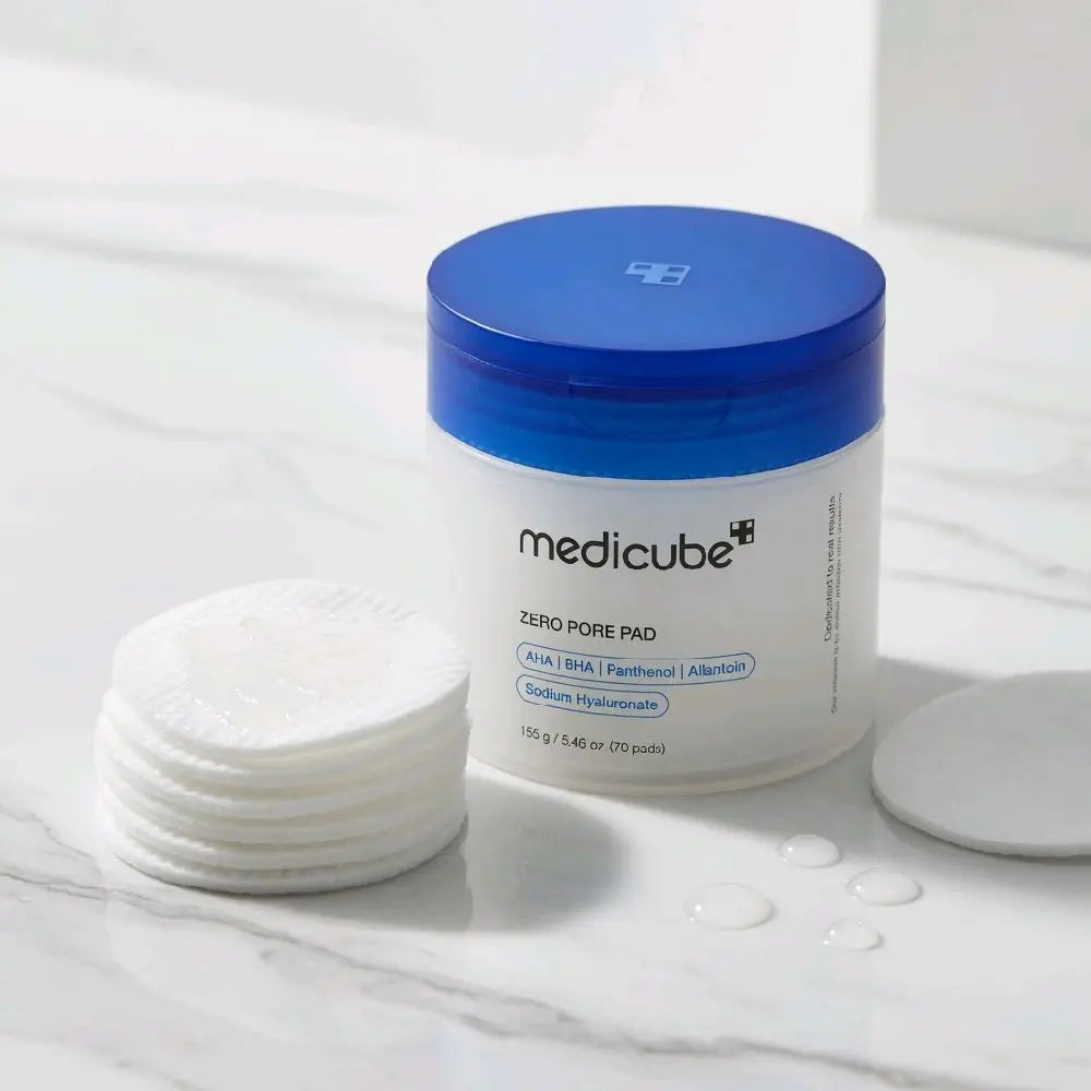 Medicube Zero Pore Pad 70s – 4.5% AHA BHA Exfoliating & Pore Care Toner Pads