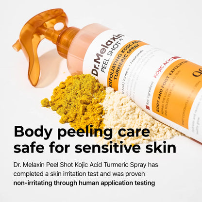 Kojic Acid &amp; Turmeric KP Bump Eraser Body Peeling Spray – Exfoliating Treatment for Smooth, Even Skin