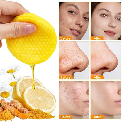 Turmeric & Kojic Acid Cleansing Pads 40 Pads – Deep Pore Clean, Oil Balance, Blemish Care, Hydrating Brightening Facial Pads
