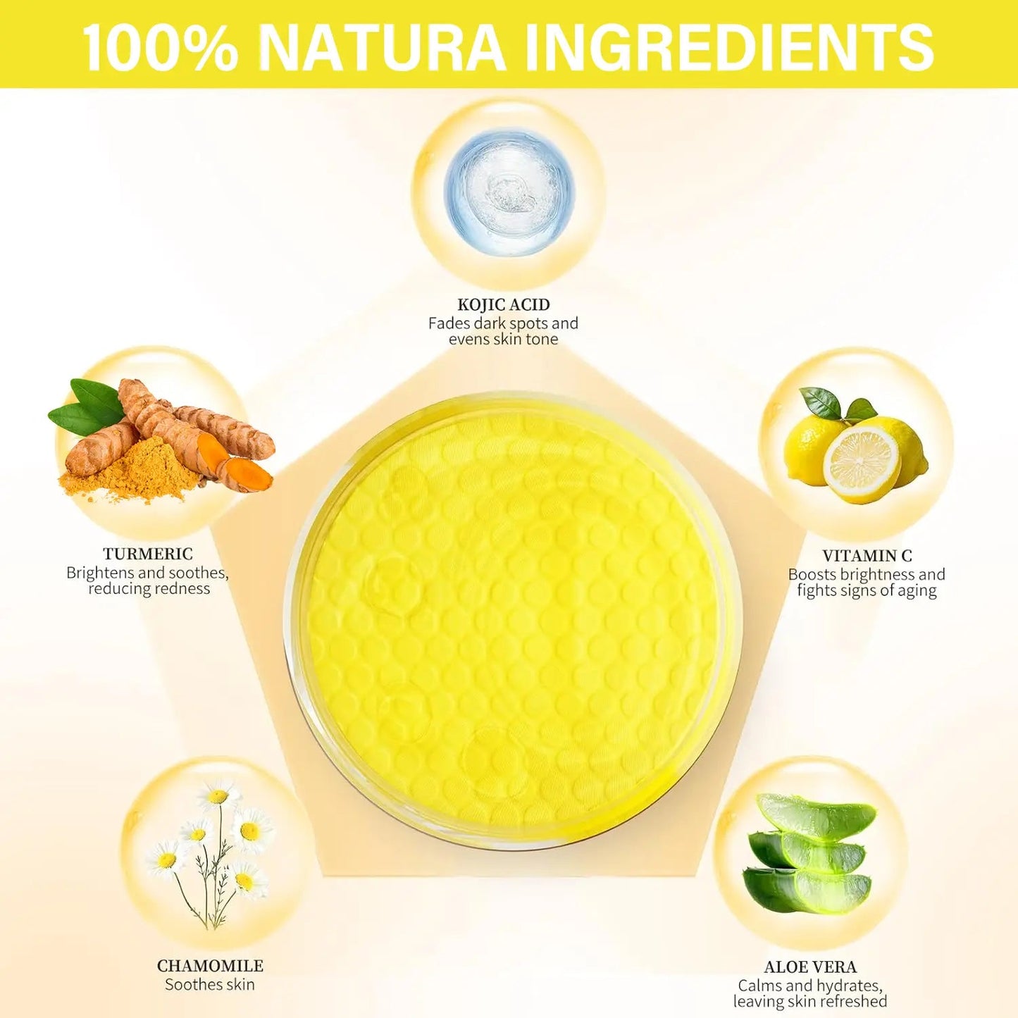 Turmeric & Kojic Acid Cleansing Pads 40 Pads – Deep Pore Clean, Oil Balance, Blemish Care, Hydrating Brightening Facial Pads