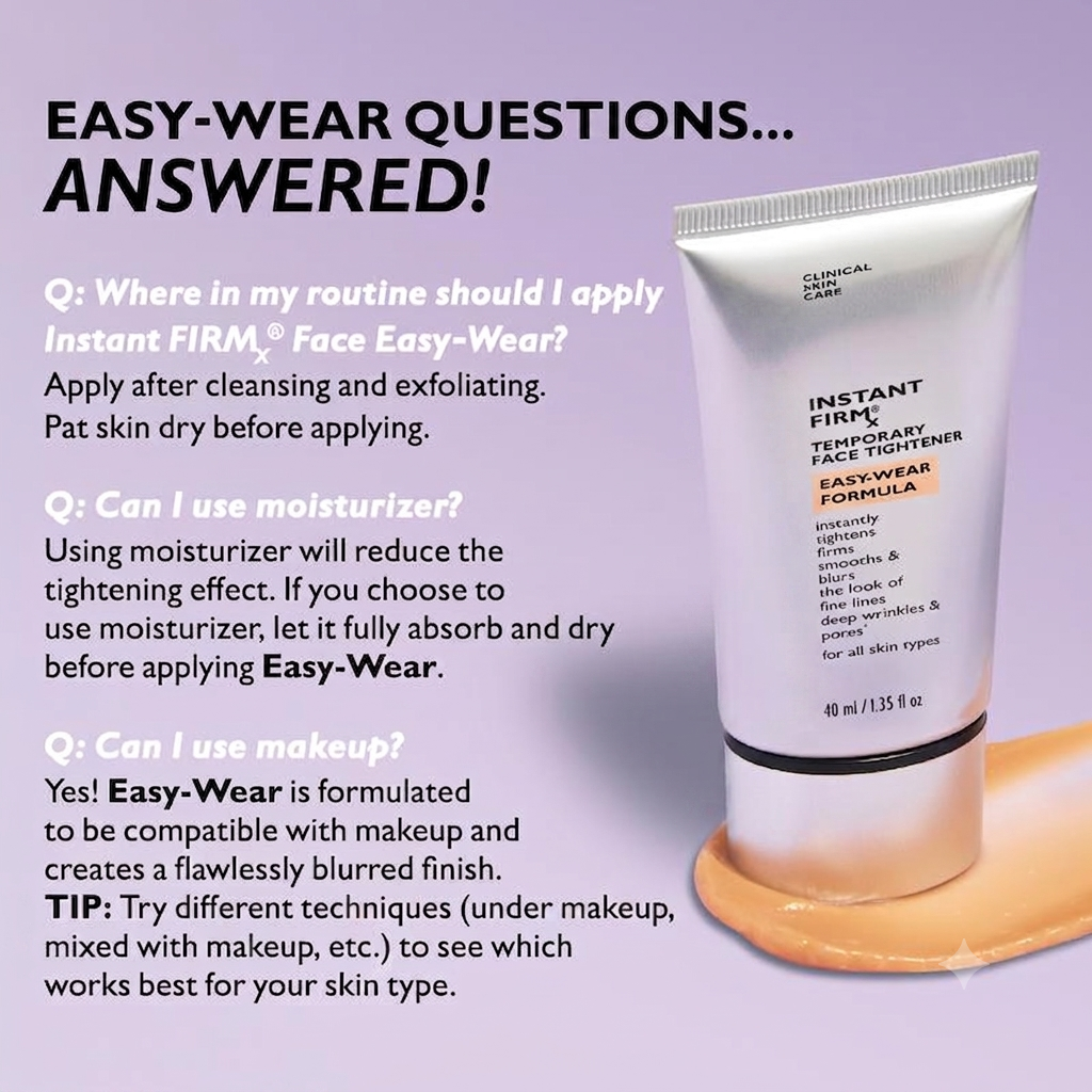 Instant Temporary Face Tightener & Firming Gel for All-Day Smooth Skin