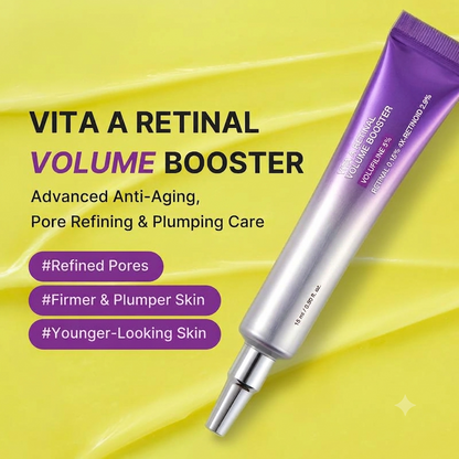 Vita A Retinal Volume Booster | Retinal + Volufiline + 4X-Retinoid + 4X Micro Boost | Anti-aging, Plumping | Care for Pores, Look of Fine Lines, Skin Elasticity & Firmness For Smoother, Firmer & Youthful-looking Skin