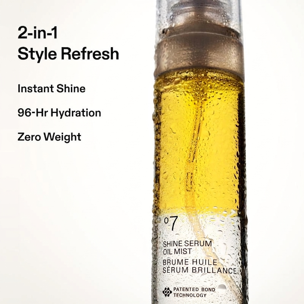 Shine Serum Oil Mist – 2-in-1 Replenishing Hair Treatment for Instant Shine & 96-Hr Hydration