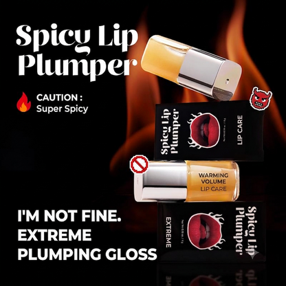 Spicy Lip Plumper — Fuller-Looking Lip Plumper Gloss, Non-Sticky, High-Shine Finish