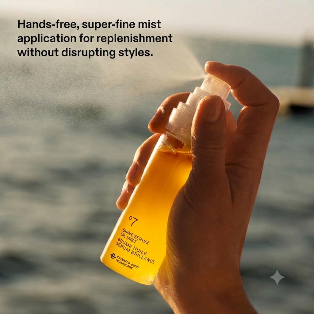 Shine Serum Oil Mist – 2-in-1 Replenishing Hair Treatment for Instant Shine & 96-Hr Hydration
